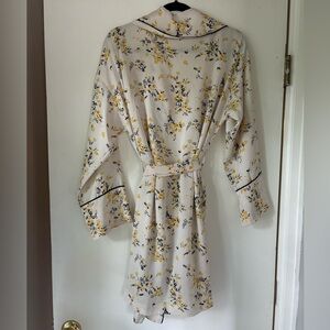 J. Crew Floral Robe with Pockets, Size S/M